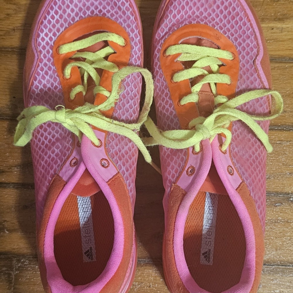Adidas Stella McCartney Pink and Orange Sneakers